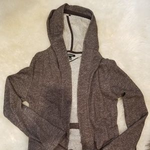 Open cardigan sweatshirt